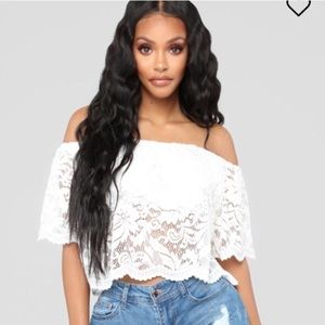 Brand New Fashion Nova Lace Top